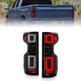 ANZO 19-21 Chevy Silverado Work Truck Full LED Taillights Blk Housing Clear Lens G2 (w/C light Bars) thumbnail 3