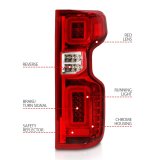 ANZO 19-21 Chevy Silverado Work Truck Full LED Taillights Chrome Housing Red Lens G2(w/C light Bars) thumbnail 9