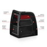 ANZO 07-17 Ford Expedition LED Taillights w/ Light Bar Black Housing Smoke Lens thumbnail 6