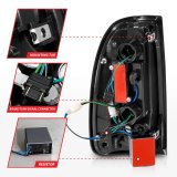 ANZO 00-06 Toyota Tundra LED Taillights w/ Light Bar Black Housing Clear Lens thumbnail 7