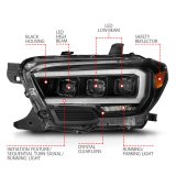 ANZO 16-22 Toyota Tacoma SR/SR5 ONLY Full LED Proj Headlights w/Light Bar Seq. Blk w/Initiation Lgt thumbnail 5