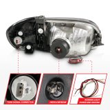 ANZO 00-04 Toyota Tundra (Reg/Acc Cab Only) Crystal Headlights w/Lgt Bar Chrome w/Corner Lights 2pc thumbnail 8