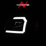 ANZO 00-04 Toyota Tundra (Fits Reg/Acc Cab Only) Crystal Headlights w/Light Bar Black w/Corner Light thumbnail 7