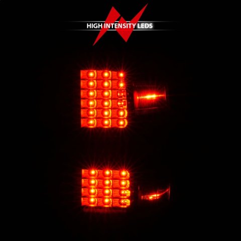ANZO 15-19 Chevy Silverado 2500HD/3500HD (Factory Halogen Only) LED Tail Lights Black w/Clear Lens thumbnail 9