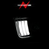 ANZO 05-09 Ford Mustang (w/Factory Halogen HL Only) Projector Headlights w/Light Bar Black Housing thumbnail 6