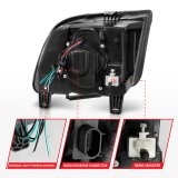 ANZO 05-09 Ford Mustang (w/Factory Halogen HL Only) Projector Headlights w/Light Bar Black Housing thumbnail 7