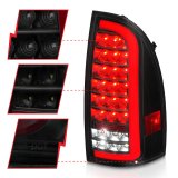 ANZO 05-15 Toyota Tacoma Full LED Tail Lights w/Light Bar Sequential Black Housing Smoke Lens thumbnail 8