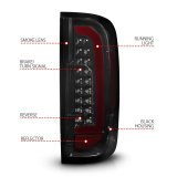 ANZO 15-21 GMC Canyon Full LED Tail Lights w/ Red Lightbar Black Housing Smoke Lens thumbnail 6
