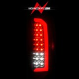 ANZO 15-21 GMC Canyon Full LED Tail Lights w/ Red Lightbar Black Housing Smoke Lens thumbnail 7
