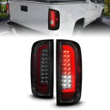 ANZO 15-21 GMC Canyon Full LED Tail Lights w/ Red Lightbar Black Housing Smoke Lens thumbnail 8