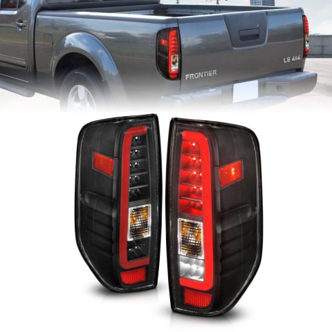 ANZO 2005-2021 Nissan Frontier LED Taillights Black Housing/Clear Lens thumbnail 1