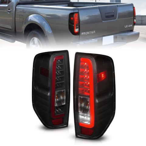 ANZO 2005-2021 Nissan Frontier LED Taillights Black Housing/Smoke Lens thumbnail 2