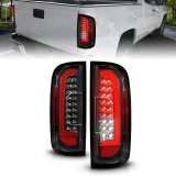 ANZO 15-21 GMC Canyon Full LED Taillights w/ Red Lightbar Black Housing/Clear Lens thumbnail 2