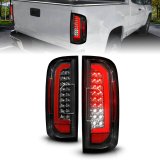ANZO 15-21 GMC Canyon Full LED Taillights w/ Red Lightbar Black Housing/Clear Lens thumbnail 3