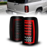 ANZO 00-06 Chevrolet Tahoe / GMC Yukon Full LED Taillights w/ Lightbar Black Housing/Smoke Lens thumbnail 1