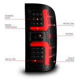 ANZO 15-19 Chevrolet Silverado 2500 HD/3500 HD LED Taillight w/ Sequential Black Housing/Smoke Lens thumbnail 7