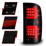 ANZO 15-19 Chevrolet Silverado 2500 HD/3500 HD LED Taillight w/ Sequential Black Housing/Smoke Lens thumbnail 8