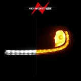 ANZO 05-13 Chevrolet Corvette Projector Headlights w/switchback & Sequential LED - Black Amber thumbnail 5