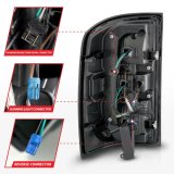 ANZO 14-18 GMC Sierra 1500 LED Taillights Red/Clear thumbnail 4