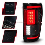 ANZO 21-23 Ford F-150 LED Taillights Seq. Signal w/BLIS Cover - Black Smoke thumbnail 3