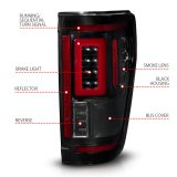 ANZO 21-23 Ford F-150 LED Taillights Seq. Signal w/BLIS Cover - Smoke Blk (For Factory Halogen ONLY) thumbnail 6
