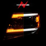 ANZO 09-20 Nissan Frontier Chrome Projector Plank Style DRL w/ Switchback & Sequential LED DRL thumbnail 7