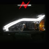 ANZO 13-15 Nissan Altima (w/o Factory HID Bulbs) Projector Headlights - w/ Light Bar Chrome Housing thumbnail 3