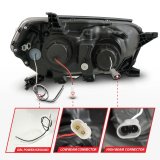 ANZO 10-13 Toyota 4Runner Projector Headlights - Black thumbnail 9