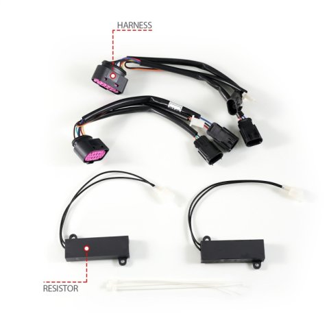 ANZO 09-18 Dodge Ram 1500/2500/3500 Full LED Proj Headlights w/Switchback Light Bar - Black thumbnail 4