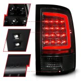 ANZO 09-18 Dodge Ram 1500 Full LED Taillights w/ Sequential Black Housing/Clear Lens thumbnail 7