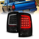 ANZO 09-18 Dodge Ram 1500 Full LED Taillights w/ Sequential Black Housing/Smoke Lens thumbnail 1