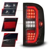 ANZO 14-18 GMC Sierra 1500 Full LED Taillights Black Housing Clear Lens (w/C Light Bars) thumbnail 2