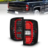 ANZO 14-18 GMC Sierra 1500 Full LED Taillights Black Housing Clear Lens (w/C Light Bars) thumbnail 7