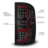 ANZO 14-18 GMC Sierra 1500 Full LED Taillights Black Housing Smoke Lens (w/C Light Bars) thumbnail 5
