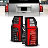 ANZO 15-20 Chevrolet Tahoe Sequential LED Tube Taillights Black thumbnail 7