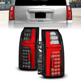 ANZO 15-20 Chevrolet Tahoe Sequential LED Tube Taillights Black thumbnail 9