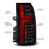 ANZO 15-20 Chevrolet Tahoe Sequential LED Tube Taillights Black thumbnail 5