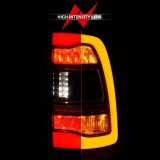 ANZO 09-18 Dodge Ram 1500 Sequential LED Taillights Black w/Switchback Amber Signal thumbnail 6