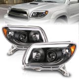 ANZO 06-09 Toyota 4 Runner Projector Headlights Plank Style - Black thumbnail 2