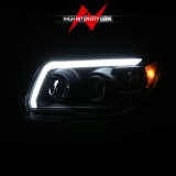 ANZO 06-09 Toyota 4 Runner Projector Headlights Plank Style - Black thumbnail 7