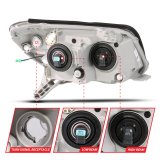 ANZO 06-09 Toyota 4 Runner Projector Headlights Plank Style - Black thumbnail 8