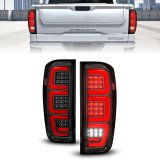 ANZO 19-23 GMC Sierra 1500/2500HD/3500HD Black Replacement Full LED Bar Tail Light thumbnail 1