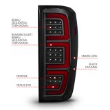 ANZO 19-23 GMC Sierra 1500/2500HD/3500HD Smoke Black Replacement Full LED Bar Tail Light thumbnail 5