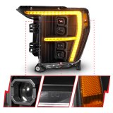 ANZO 21-23 Ford F-150 (w/Factory Halogen) Z-Series Full LED Proj Headlights - Pass. Side ONLY thumbnail 8