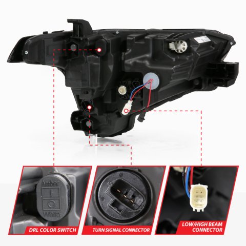 ANZO 22-24 Toyota Tundra (w/Factory LED Refl.) Z-Series Full LED Proj Headlights - Driver Side ONLY thumbnail 3