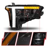 ANZO 22-24 Toyota Tundra (w/Factory LED Refl.) Z-Series Full LED Proj Headlights - Pass. Side ONLY thumbnail 4
