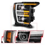 ANZO 21-23 Ford F150 LED Projector Headlight w/Switchback+Sequential - Black (Passenger Side Only) thumbnail 4