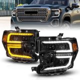 ANZO 19-21 GMC Sierra 1500 LED Projector Headlight w/Switchback+Sequential - Black thumbnail 1