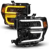 ANZO 19-21 GMC Sierra 1500 LED Projector Headlight w/Switchback+Sequential - Black thumbnail 4