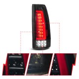 ANZO 88-99 Chevy/GMC C/K1500/2500/3500 Full LED Light Tube Taillights Black Housing Smoke Lens thumbnail 4